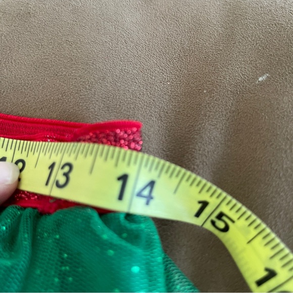 Tutu Sparkly Layered Skirt Elastic Waist. Christmas tutu - Picture 6 of 7